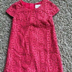 Pink Lace dress with zipper at the back